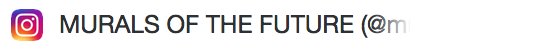 murals of the future logo on green background