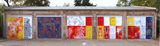 murals of the future logo on green background